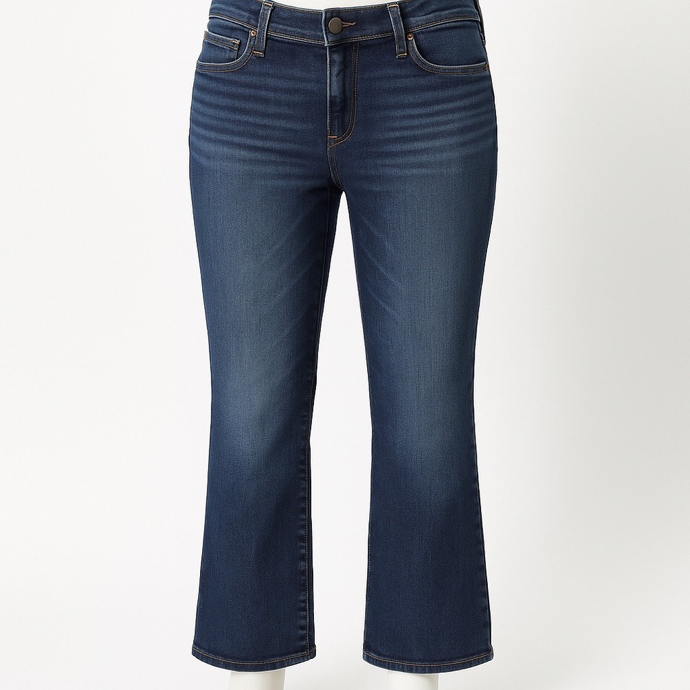 Paige Womens‎ Normandie Straight Leg Jeans Size 32 Dark Wash Blue Stretch Denim